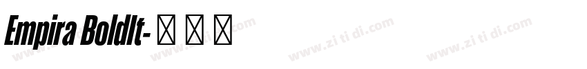 Empira BoldIt字体转换